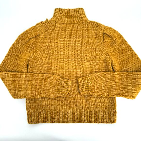 Ulla Johnson Turtleneck 100% Merino Wool Floral Embroidered Sweater Olive Small - Picture 10 of 11